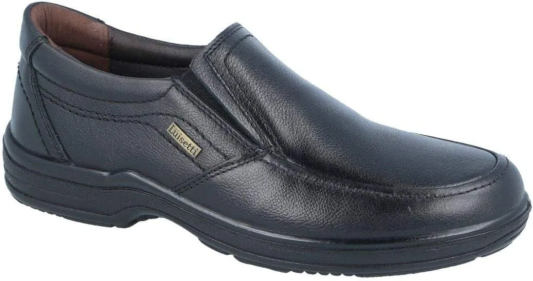 Мужские кожаные спортивные мокасины Luisetti Tucson 20400ST, Black