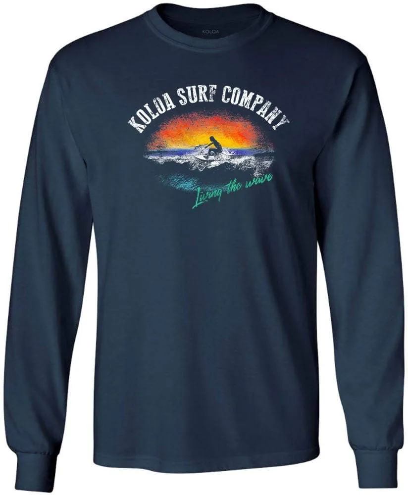 

Koloa Surf мужская футболка с длинным рукавом Surfer at Sunset Logo Koloa Surf Company