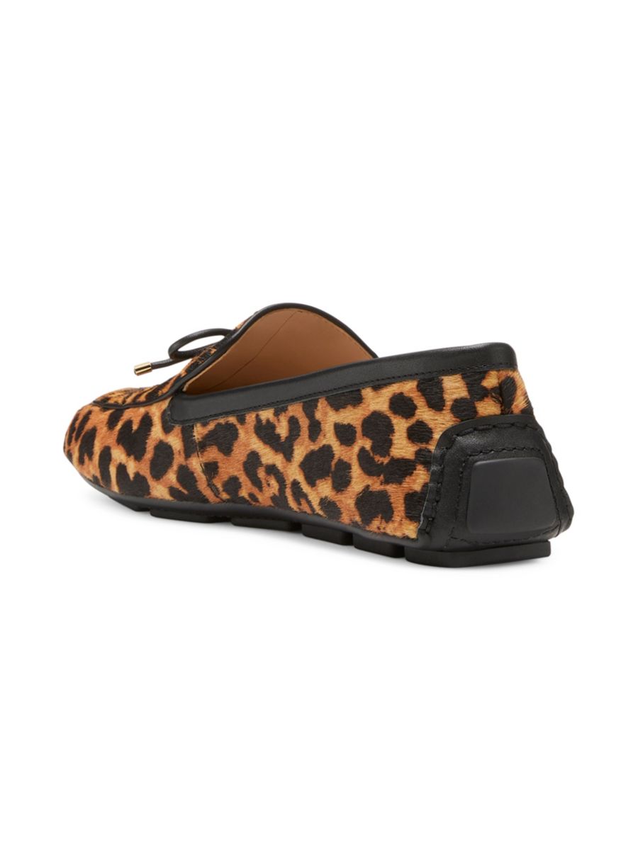 Мокасины Newport из телячьей шерсти с леопардовым принтом Stuart Weitzman, цвет Brown Multi — фото 3