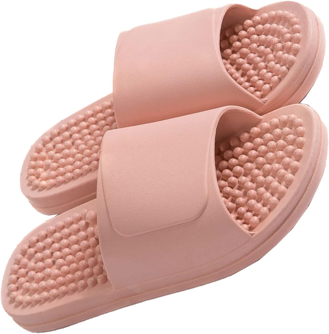 

Массажные тапочки для ног с акупрессурой, рефлексологические сандалии для снятия напряжения в стопах, массажные сандалии для мужчин и женщин, женские тапочки для ванной комнаты (Цвет: розовый, Размер: EUR 36-37) Tucy