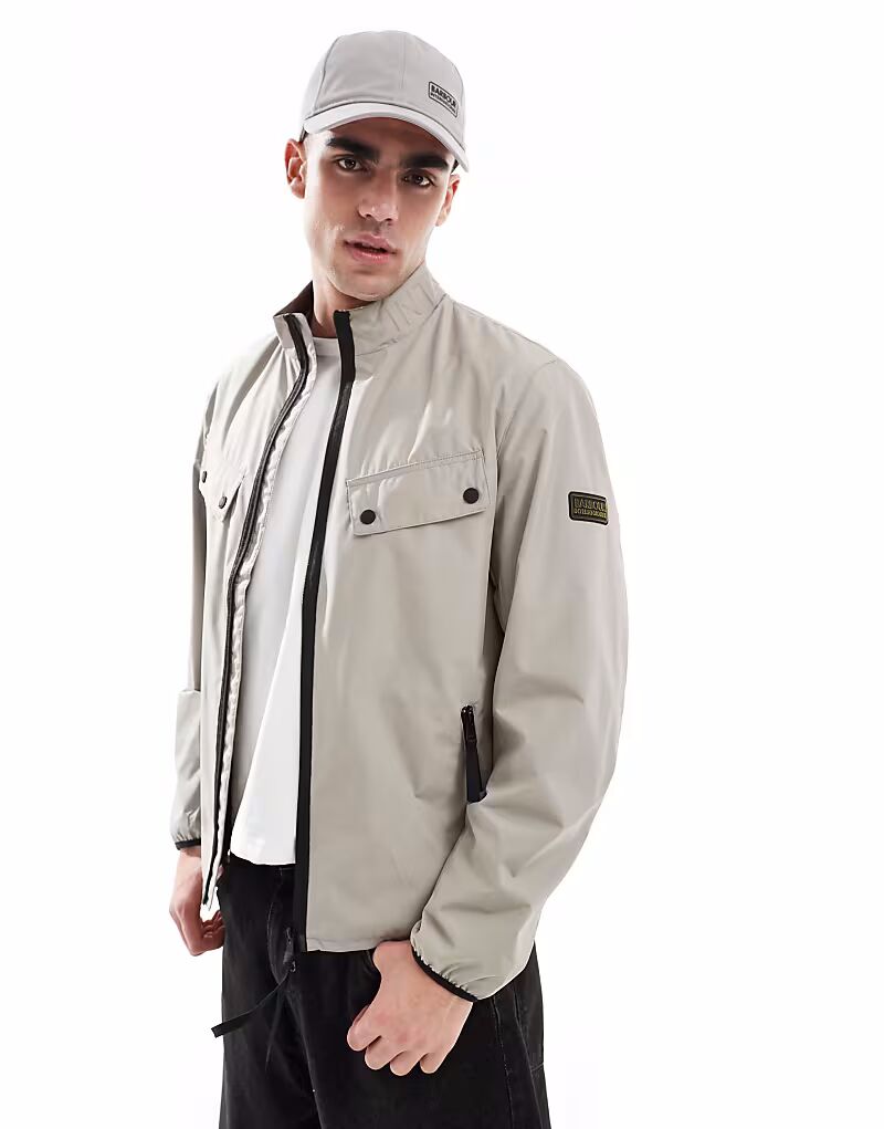 

Водонепроницаемая куртка Barbour International Re-Duke цвета бетона