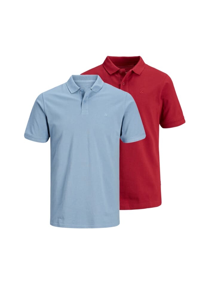 

Поло Jack & Jones 2Pack Polo 2Pack Polohemd JJEBASIC POLO, красный