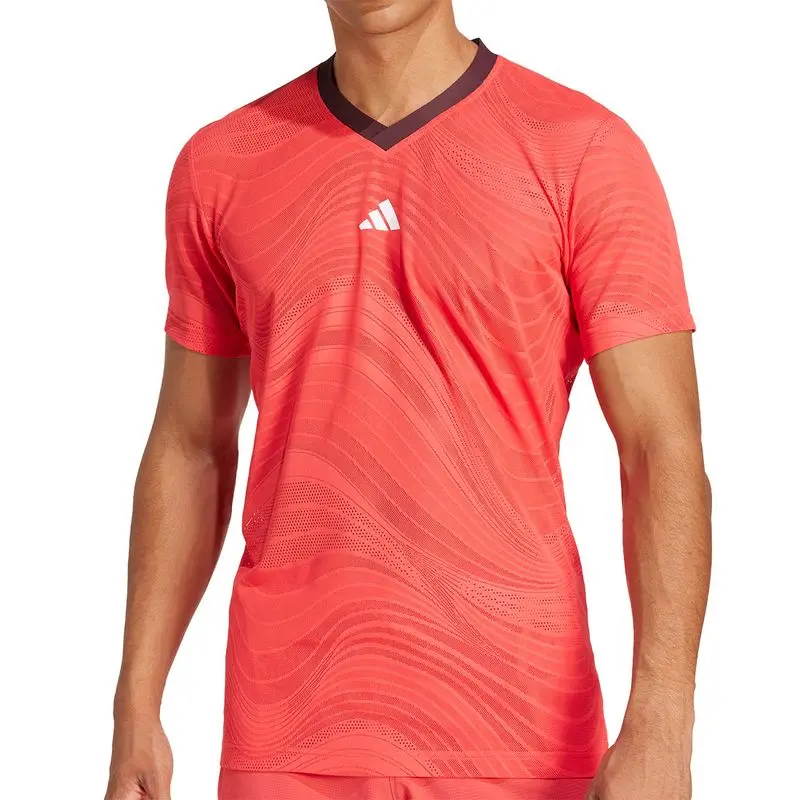Футболка FreeLift с технологией Climacool+ и сетчатой тканью Adidas, розовый — фото 3