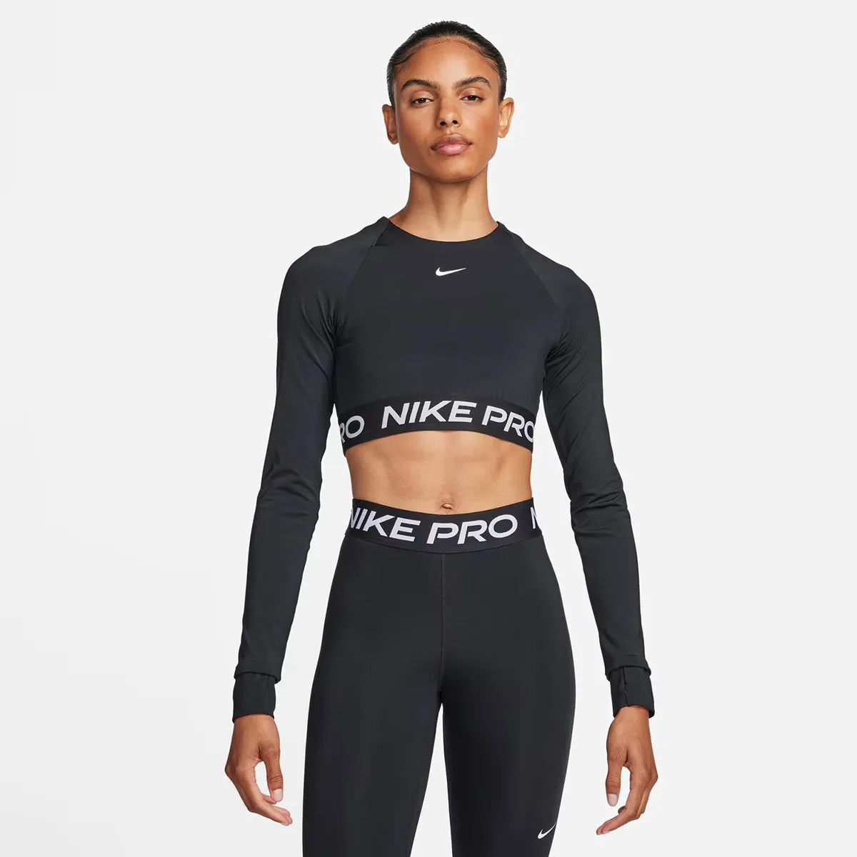 

Женская футболка Pro 365 Nike, чёрный
