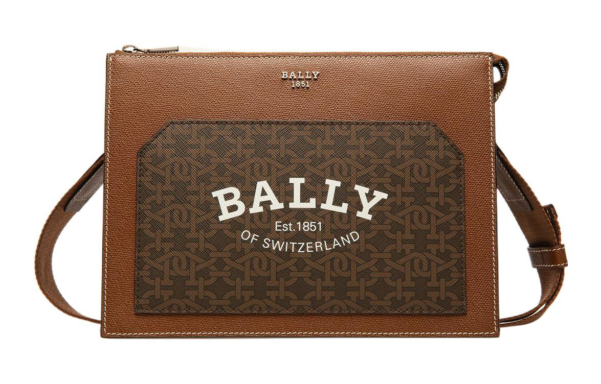 

Портативная сумка через плечо PU, мужская коричневая BALLY