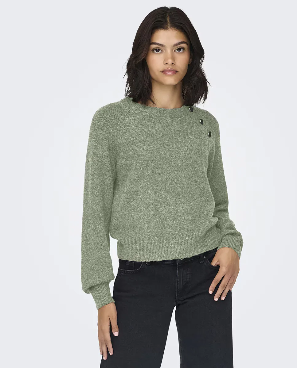 

Женский свитер с длинным рукавом jdy, темно-зеленый