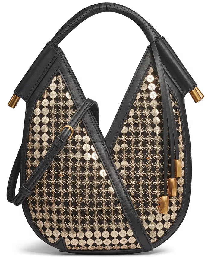 

Сумка через плечо Micro с пайетками Donna Karan New York, черный