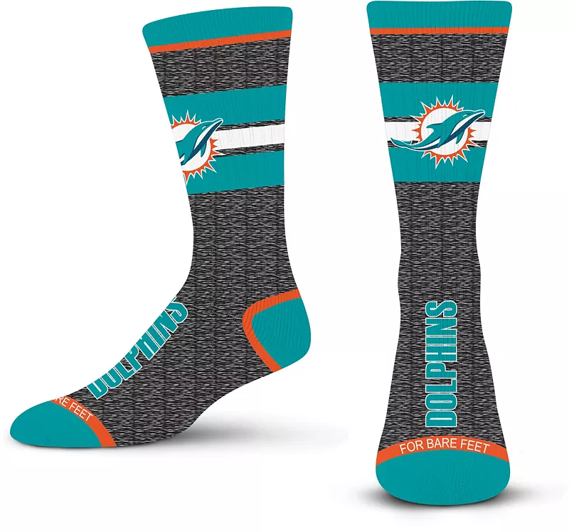 

Носки Spotlight для босых ног для взрослых Miami Dolphins For Bare Feet