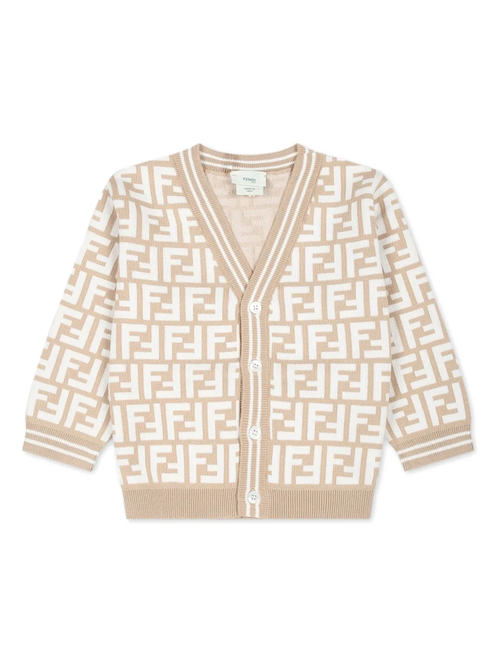 

Кардиган с логотипом FENDI KIDS, белый
