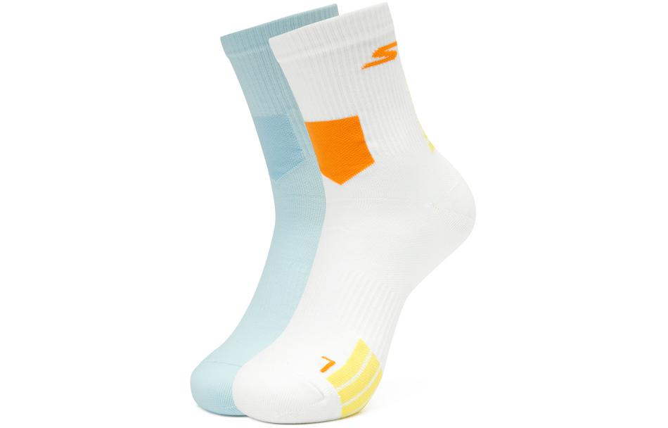 

Комфортные спортивные носки серии Comfort Sports, унисекс, упаковка 2 шт Skechers, ярко-белый/синий