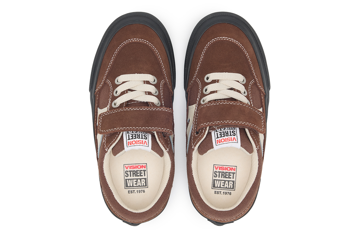 Детские кроссовки для скейтбординга. Возраст: от 3 до 7 лет. Vision Street Wear, Coffee — фото 4