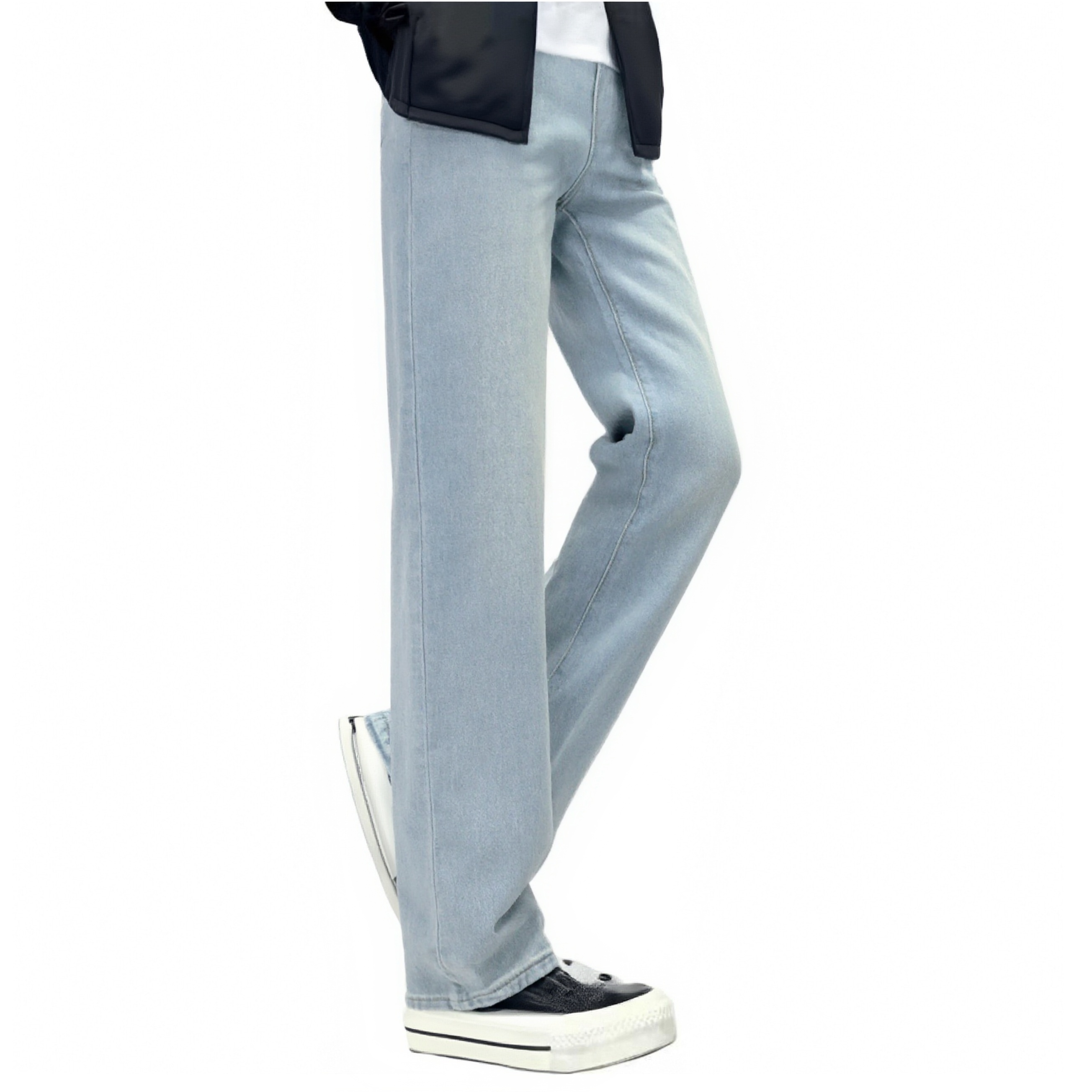 

Джинсы Unisex утепленные с флисом прямого кроя Jeep, светло-синий[regular-height increasing and slimming]