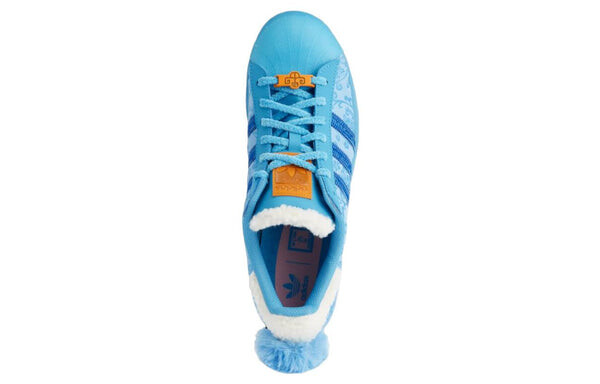 Кроссовки оригиналы superstar x melting sadness китайский новый год 2023 Adidas, синий — фото 3