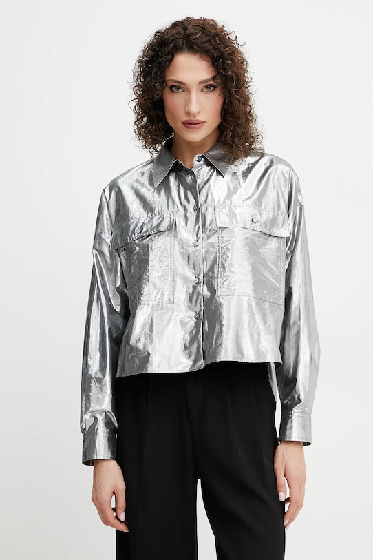 

Рубашка Weekend Max Mara, серебряный
