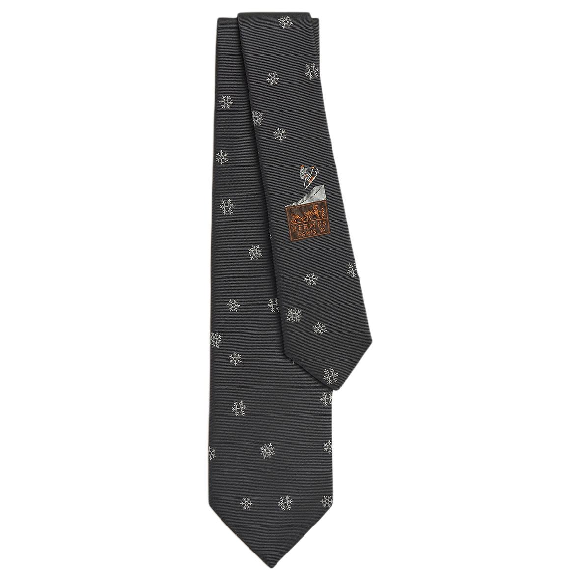 

HERMES Мужской галстук, Gray