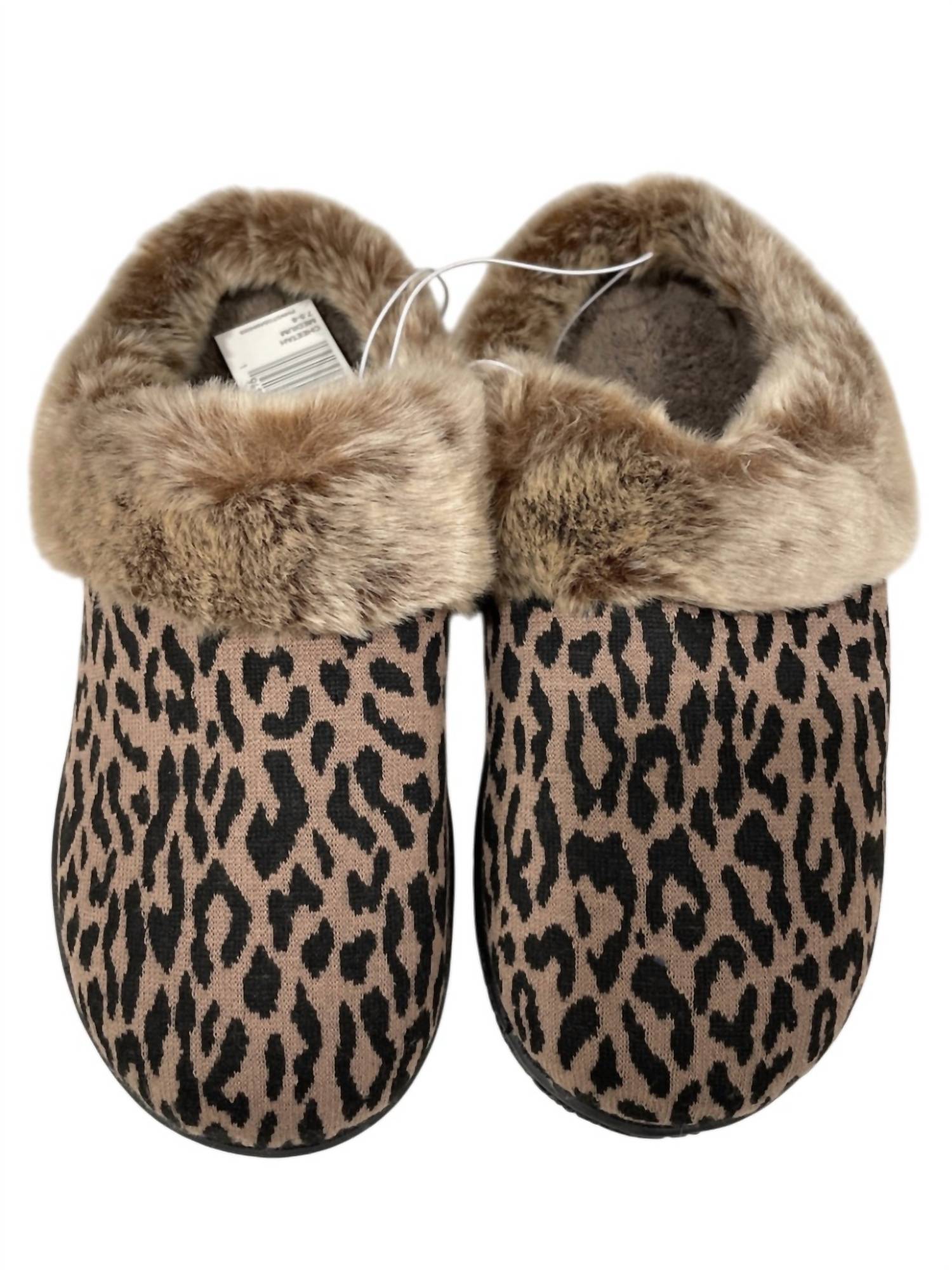 Женские тапочки с капюшоном и эффектом памяти, цвет «гепард» Isotoner, Cheetah