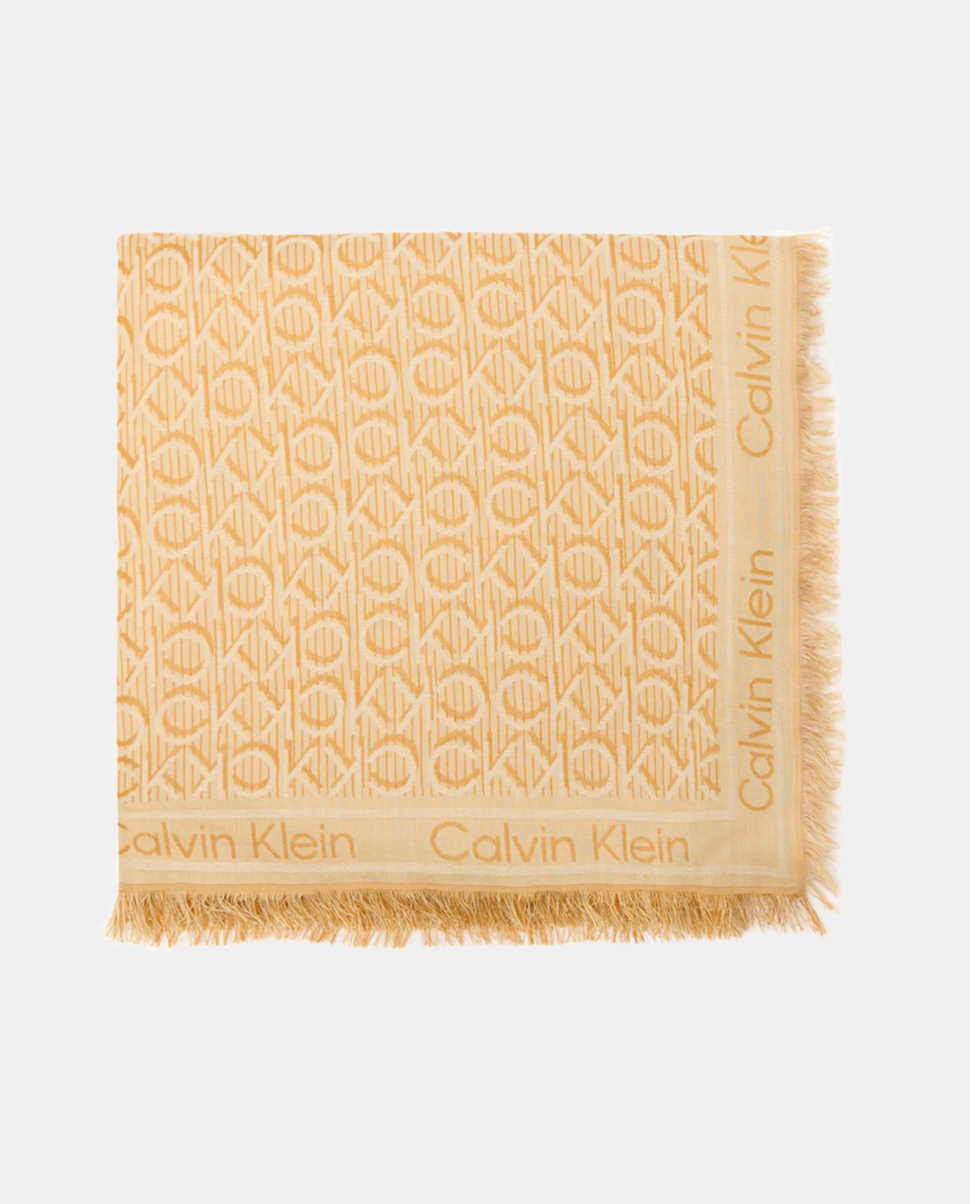 

Платок с монограммой Calvin Klein, оранжевый