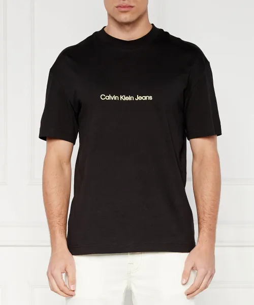 

Футболка с логотипом Regular fit Calvin Klein Jeans, черный