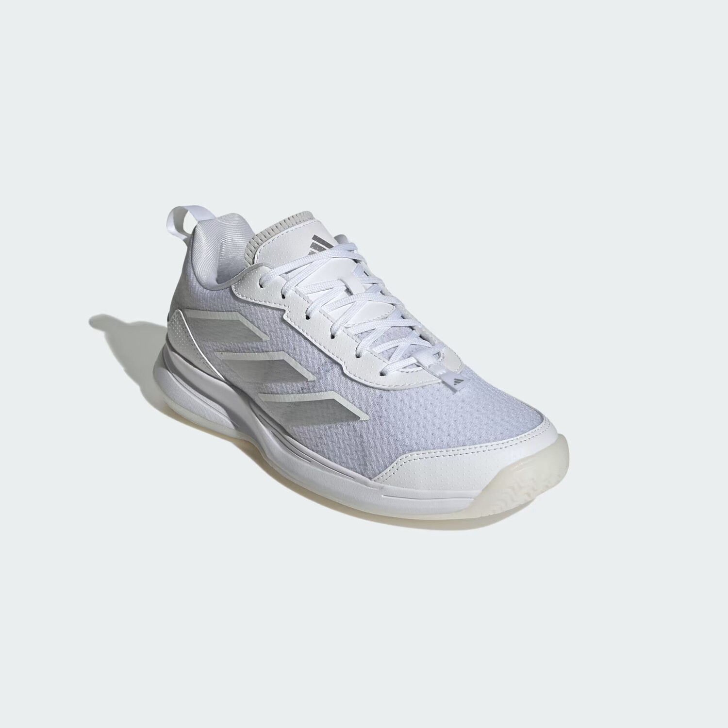 Низкие теннисные туфли Avaflash Adidas, цвет Cloud White/Cloud White/Silver Metallic — фото 4