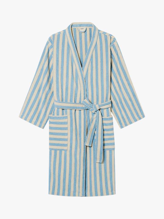 

Пемброк полосатый домашний халат Piglet in Bed, Coastal Blue