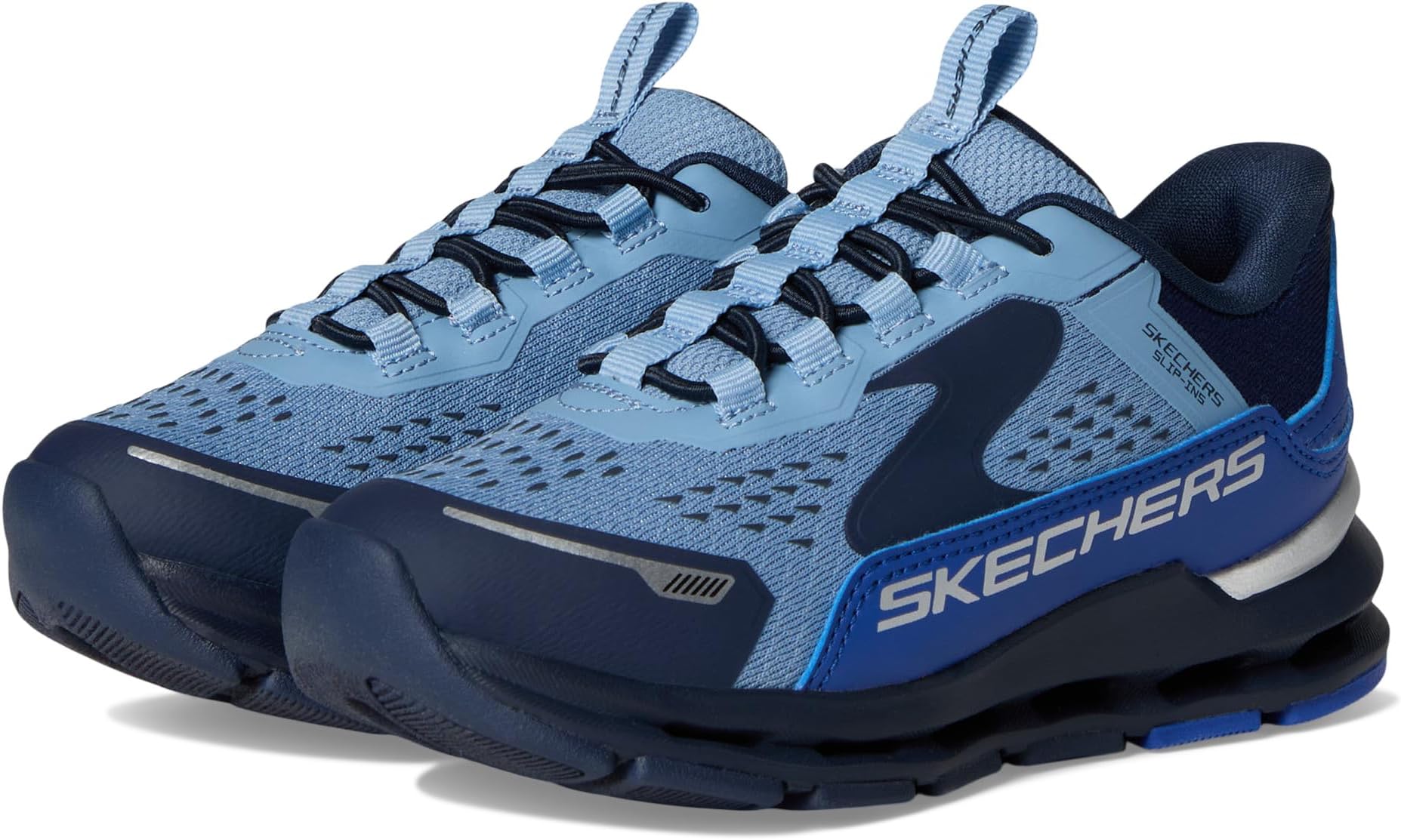 

Кроссовки SKECHERS KIDS Hands Free Slip-ins, Glide-step + Vista Lane 404203L, цвет Blue/Navy