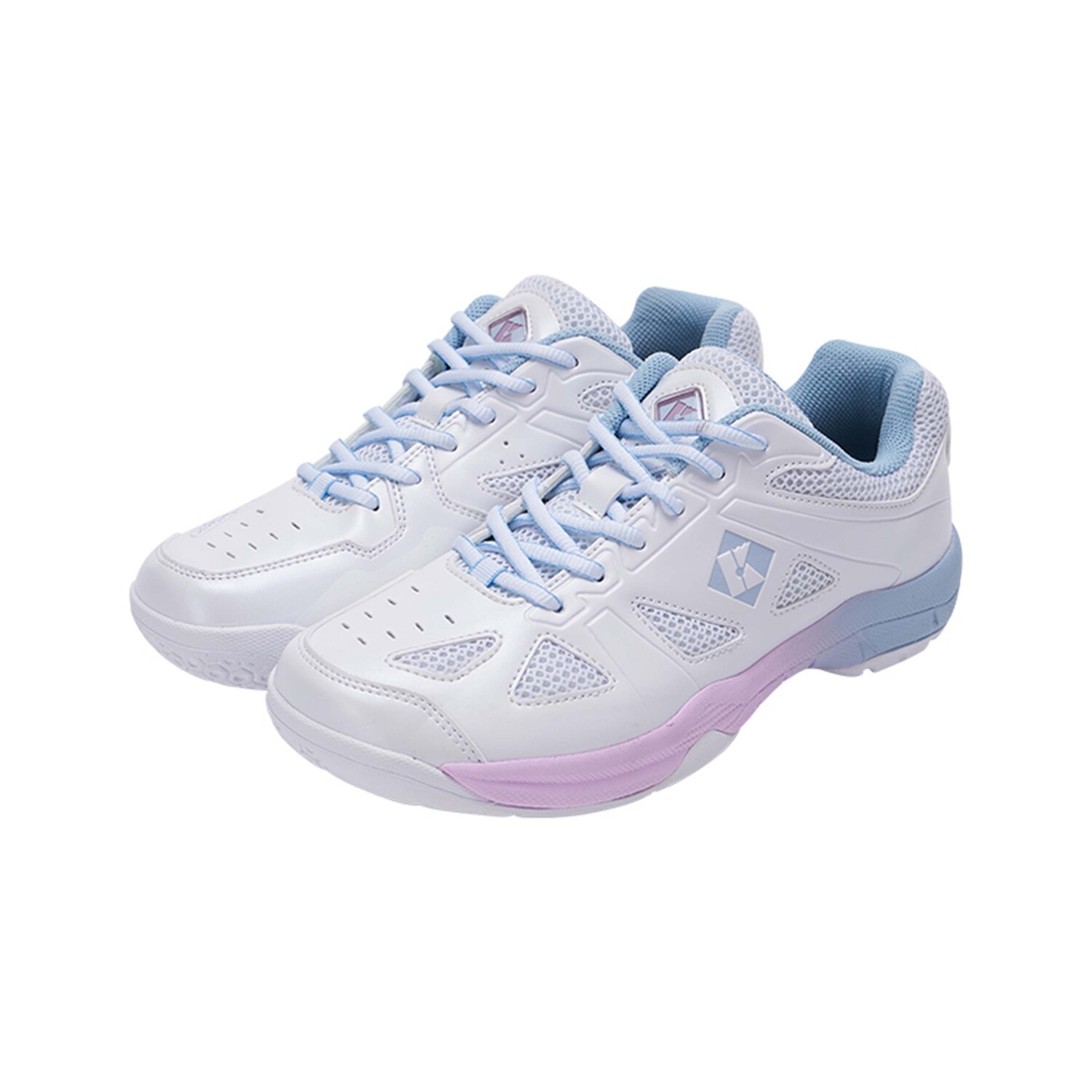 Кроссовки KUMPOO Badminton Shoes Unisex Low-top White | Blue | Pink, синий — фото 3