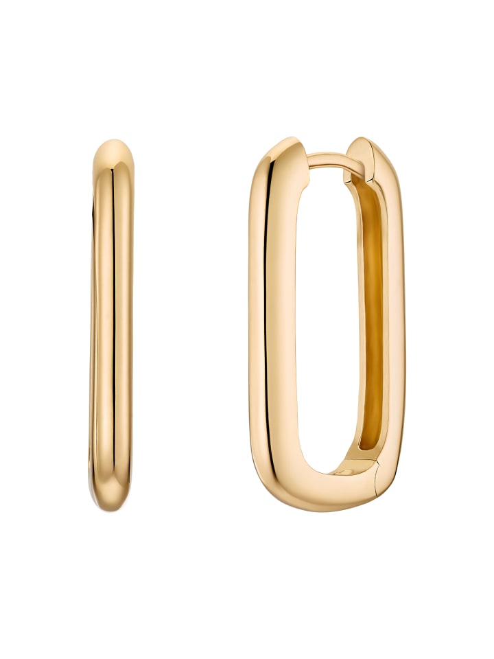 

Noelani Серьги-кольца, серебро 925 пробы, покрытое желтым золотом