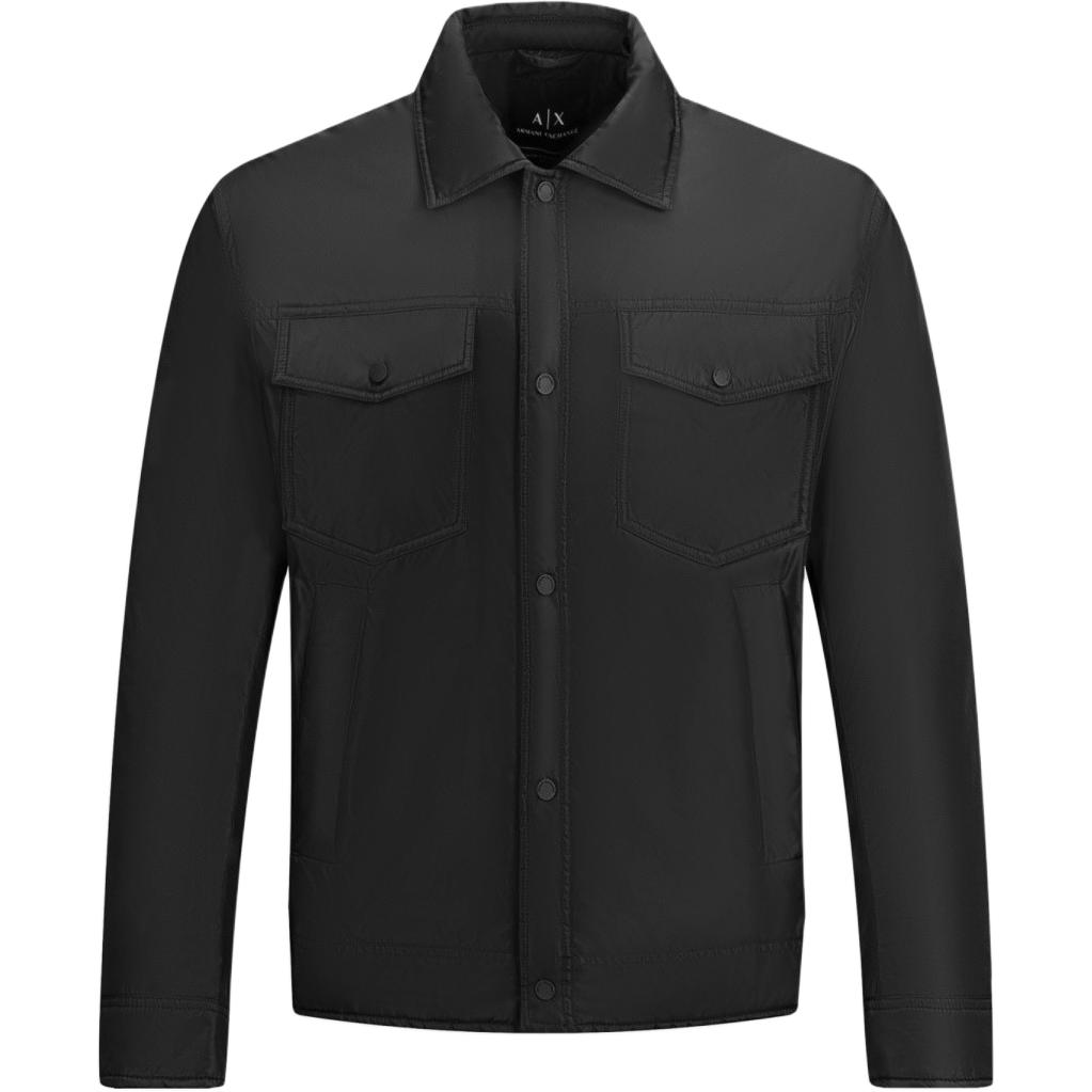 

ARMANI EXCHANGE Пуховик AE FW24 мужской черный, Black