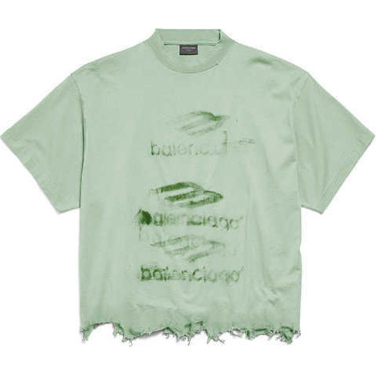 Balenciaga Футболка женская зеленая