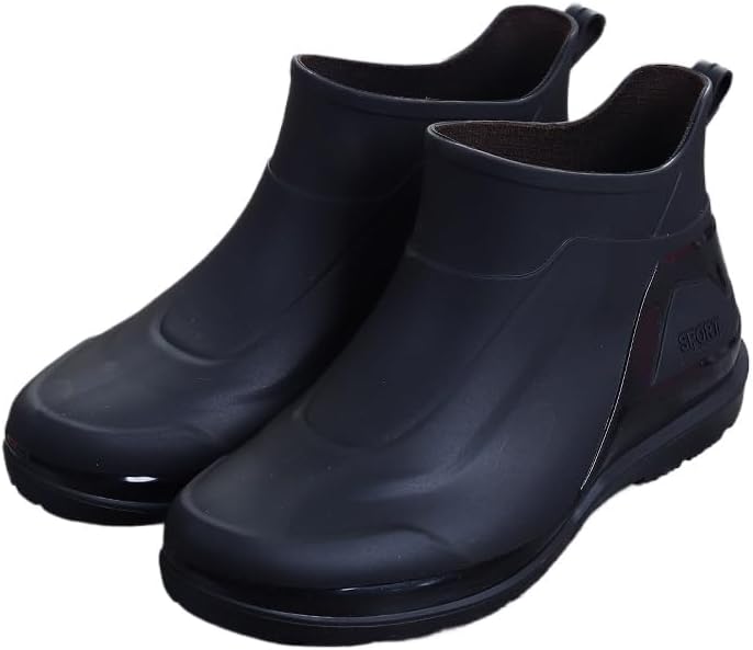 

Садовые ботинки Hhhchpm для мужчин, водонепроницаемые, для садоводства, дождевые, унисекс, для активного отдыха, кемпинга, ухода за газоном и работы во дворе, черный