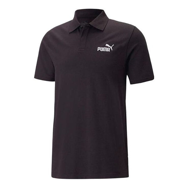 

Рубашка поло essential pique polo 'black' Puma, черный