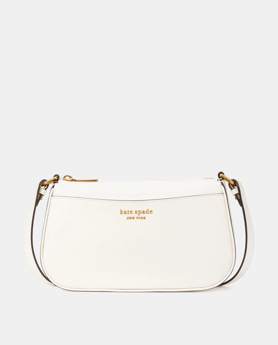 

Маленькая белая кожаная сумка через плечо Bleecker Kate Spade