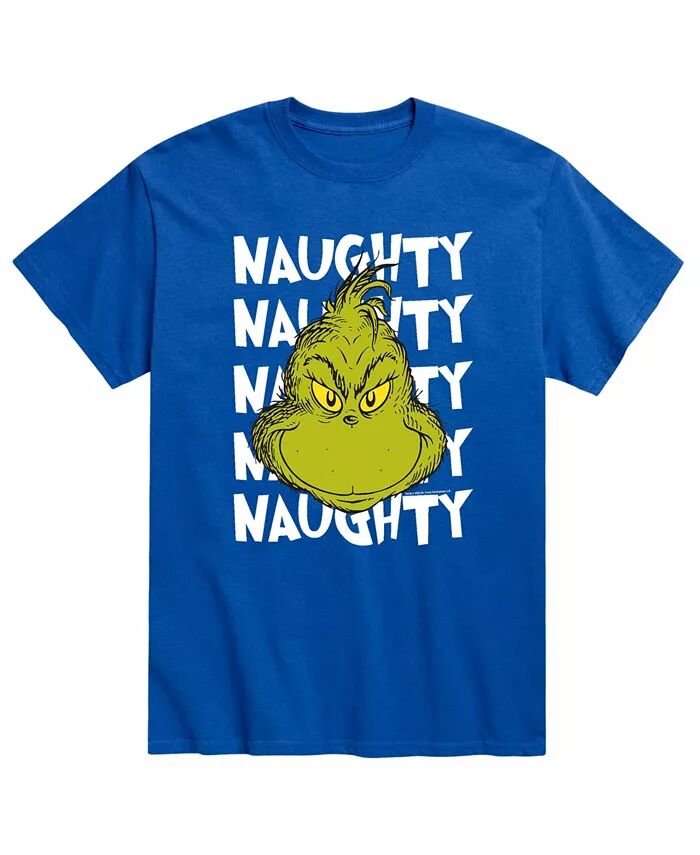 

Мужская футболка Dr. Seuss The Grinch Naughty AIRWAVES, синий