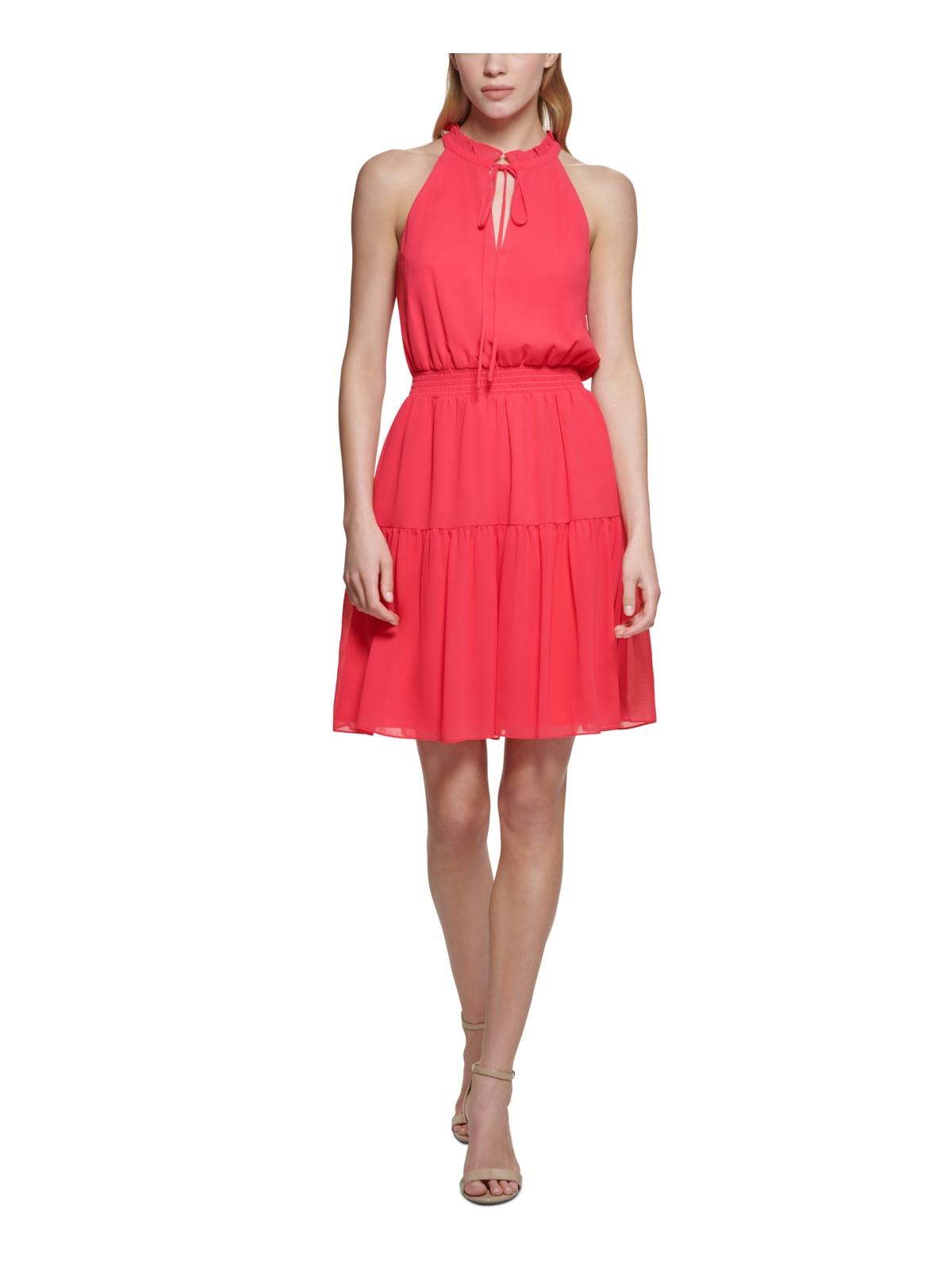 

Женское мини-платье с лямкой через шею Vince Camuto, цвет cherry