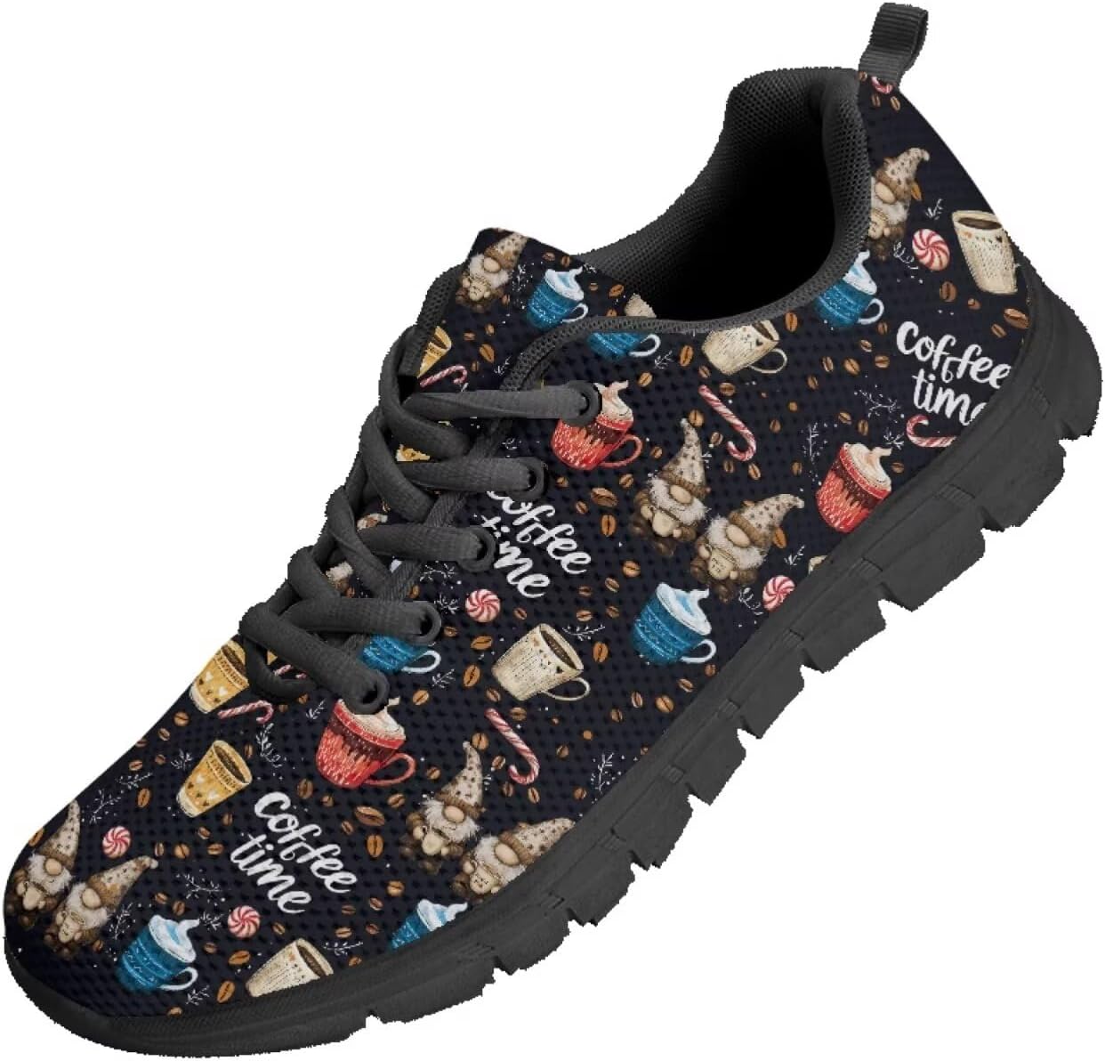 

Мужские кроссовки Funnydude Funny Print для прогулок, осенние повседневные теннисные кроссовки для путешествий, Coffee