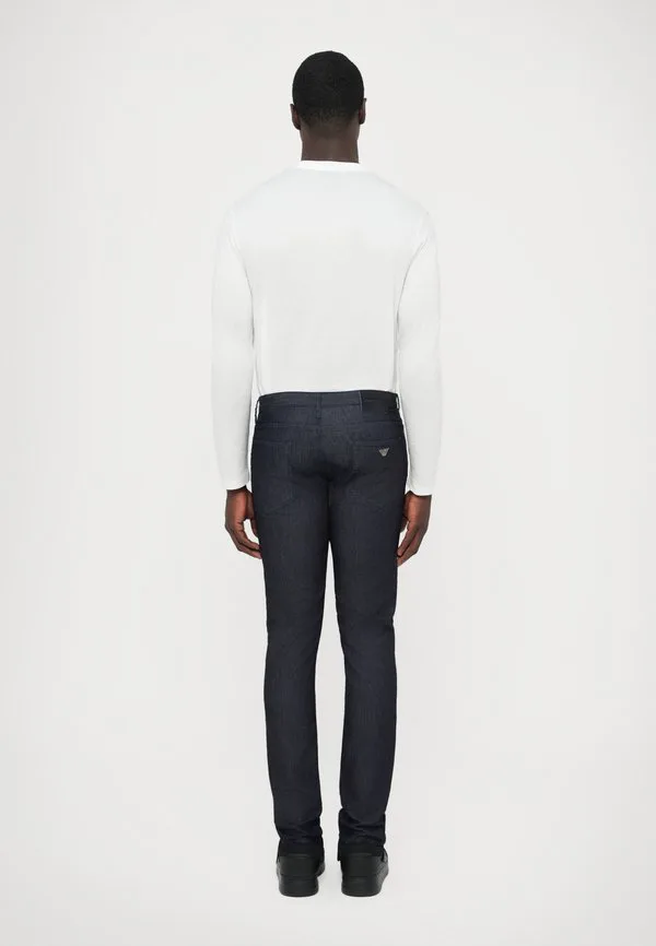Брюки с карманами, узкие джинсы Emporio Armani, Blue Denim — фото 3