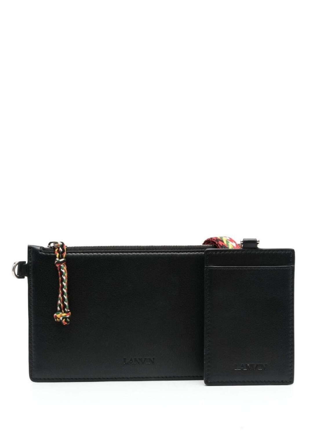 

Lanvin клатч с тисненым логотипом, черный