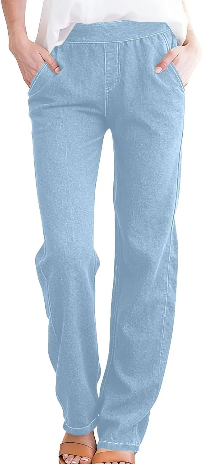 

Джинсы для женщин High Waisted Straight Leg Stretch Lmdudan