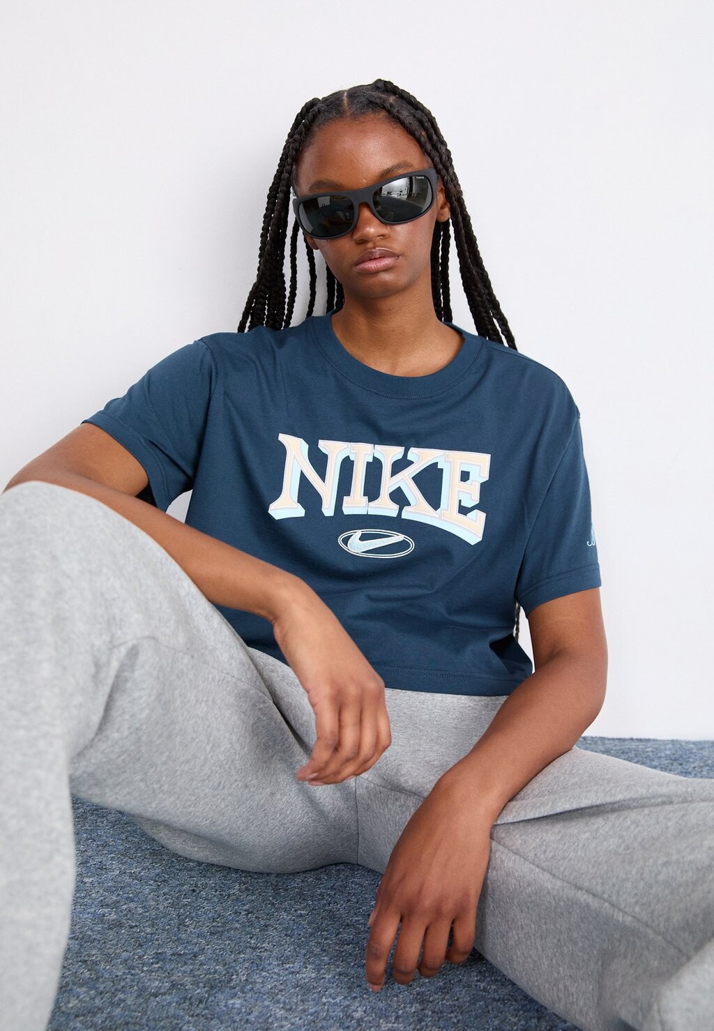 

Футболка с принтом TEE VARZITY Nike, синий
