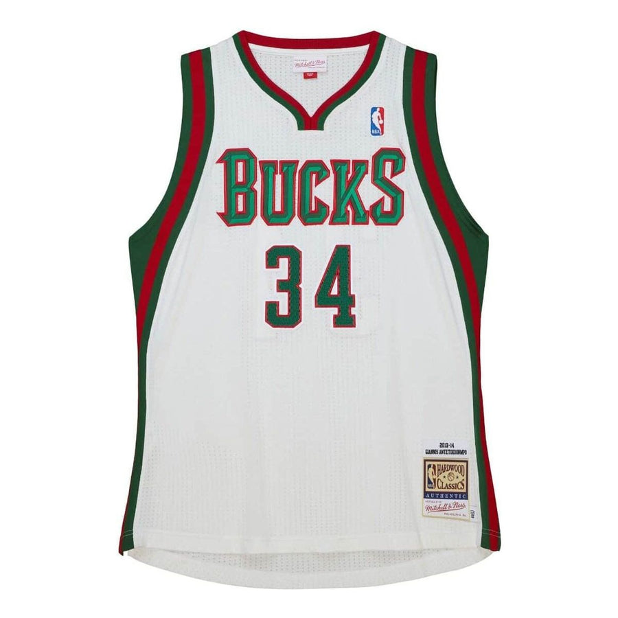 

Джерси Mitchell & Ness x NBA Milwaukee Bucks Home 2013-14 Jersey 'Giannis Antetokounmpo 34', белый