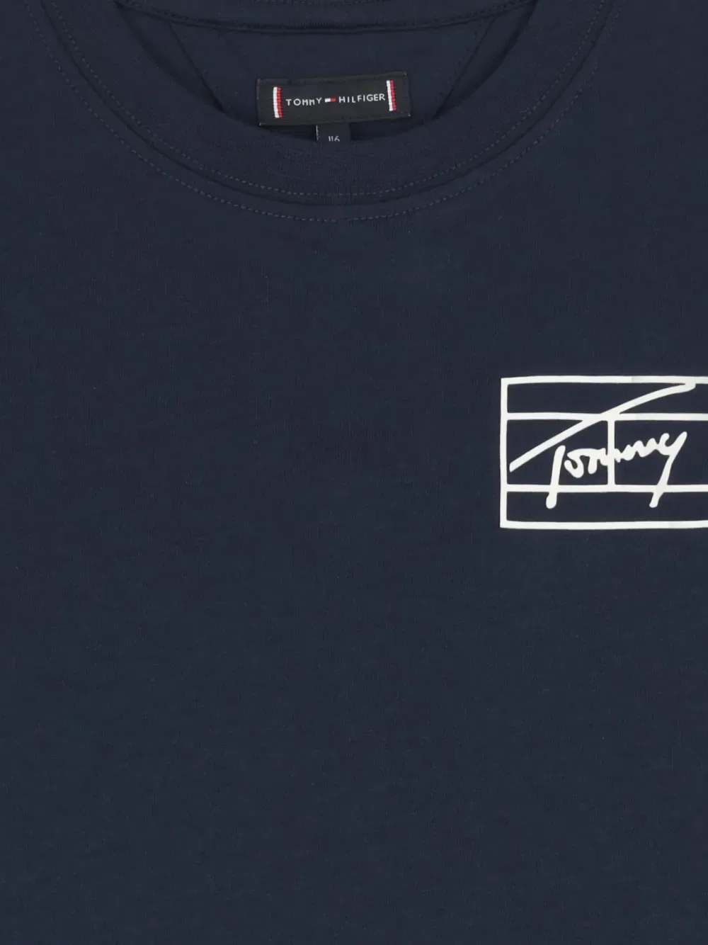 Футболка с графическим логотипом Tommy Hilfiger Junior, синий — фото 3