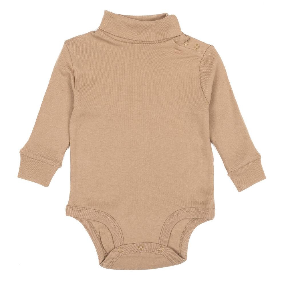Боди-водолазка Leveret Baby, нейтральный однотонный цвет, бежевый