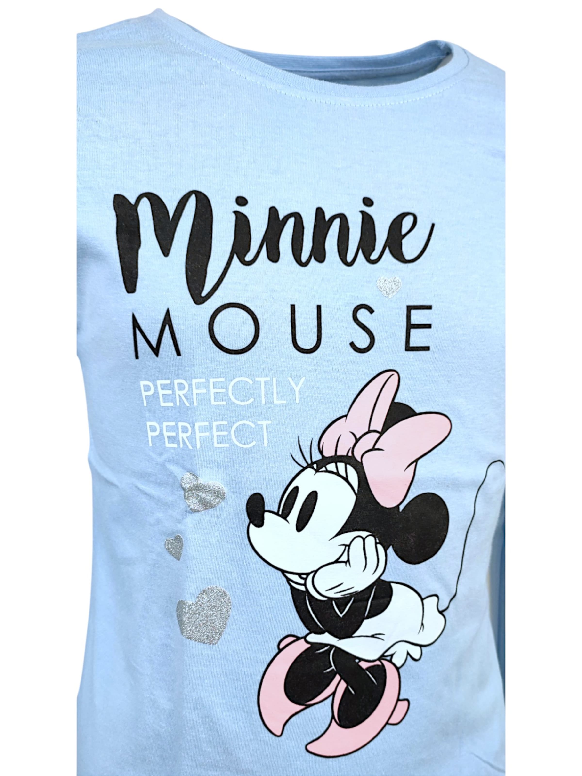 Disney Minnie Mouse Лонгслив 'Minnie Mouse' в светло-голубом цвете — фото 3