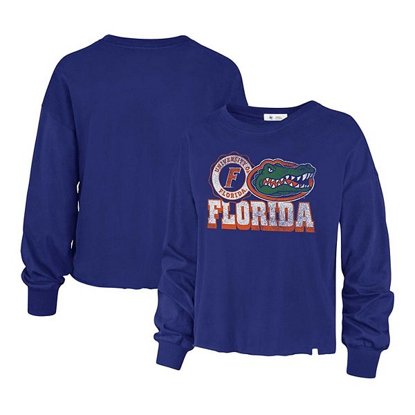 

Женская футболка с длинным рукавом '47 Royal Florida Gators Bottom Line Parkway Unbranded