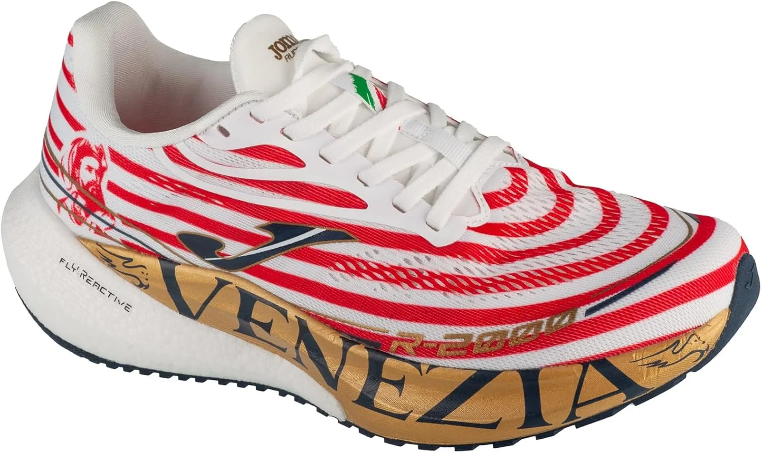 Кроссовки Joma R.2000 2402 RR200W2402, мужские, белые/красные/черные/золотые
