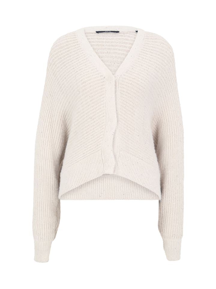 

Кардиган с пайетками кремово-бежевого цвета Zero