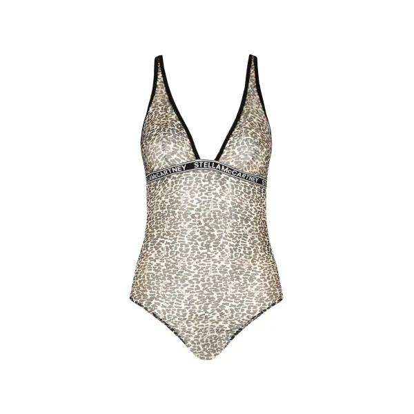 

Тонкое подтянутое боди Stella Mccartney, черный