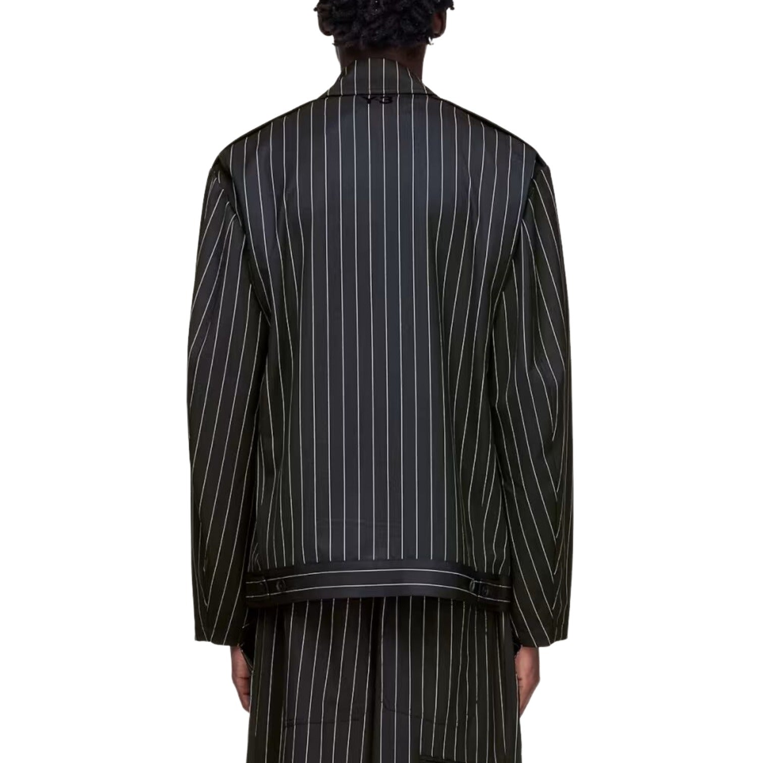 Куртка Adidas Y-3 Refined Wool UT Blouson 'Black Chalk Pearl' — фото 4