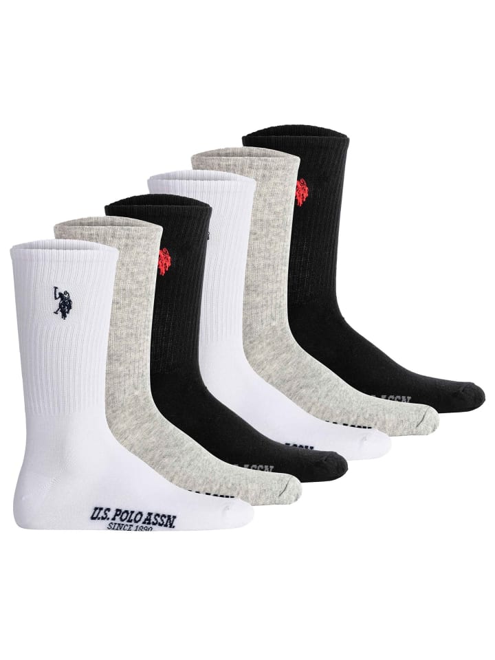 

Носки U.S. Polo Assn., белый/черный/серый