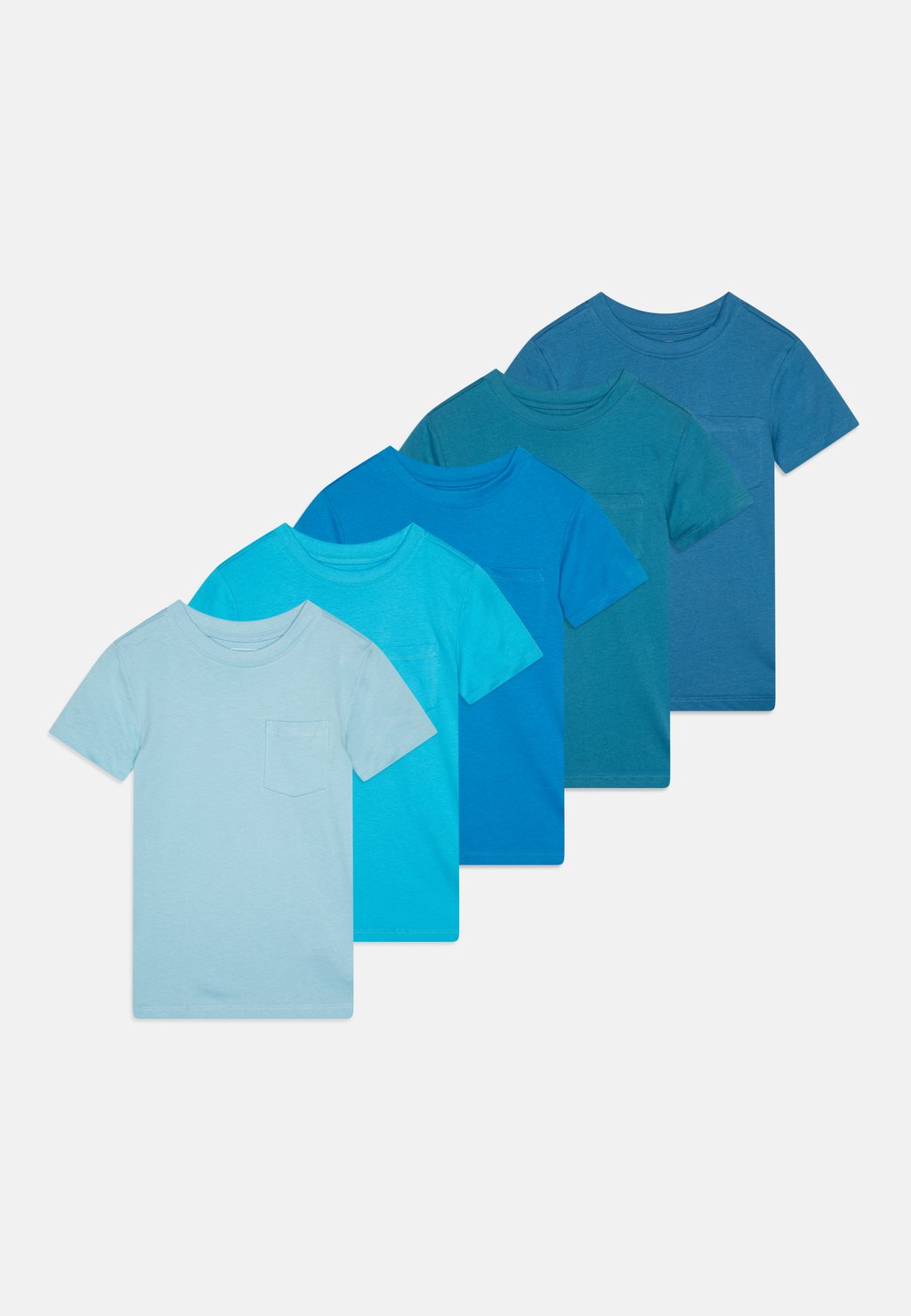 

Базовая футболка UNISEX 5 PACK Friboo, светло-голубой